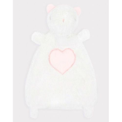 Doudou Chat Blanc Et Rose Coeur Szrgent Major