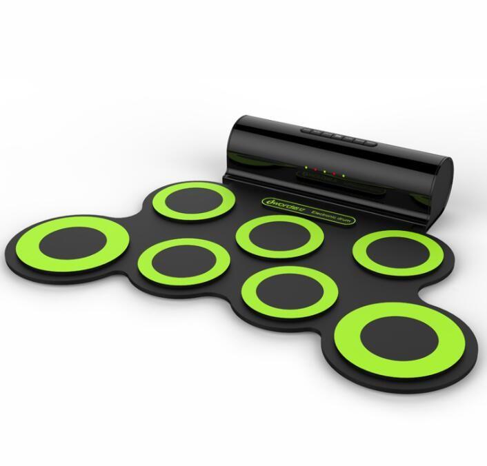 Ensemble de batterie en silicone enroulable USB de taille compacte Kit de  batterie électronique numérique 7 pads de batterie avec baguettes Pédales  pour débutants enfants enfants 