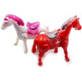 Figurines De Poney Clignotant Led Pour Enfants, Jouet En Forme De Tuyau, Marche Électrique, Musique, Avec Laisse, Miniatures, Cadeau Pour Enfants
