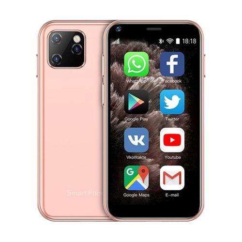 SOYES XS11 3G petit téléphone 2,5 pouces Android 6.0 double SIM 8 Go Rose