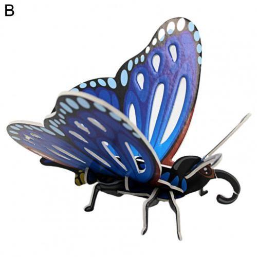 Jouet De Puzzle En Forme De Papillon Écologique, Capacité D'Apprentissage, Sûr, Pour La Décoration, 1 Ensemble