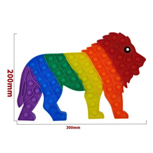 Jouet Lumineux Anti-Stress Pour Adultes Et Enfants, Lion Arc-En-Ciel, Anti-Stress