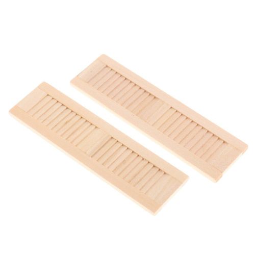 Accessoires De Fenêtre En Bois Pour Maison De Poupée 1/12, 2 Pièces, Volets En Bois, Bricolage