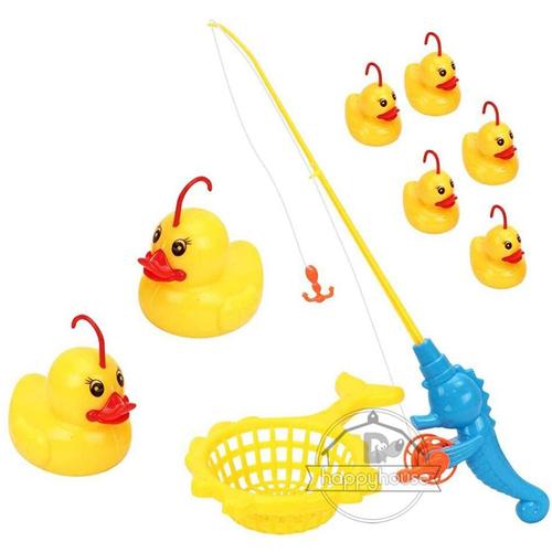 Jouets De Bain Pour Enfants, Jeu De Pêche À Induction, Canard, Spray D'Eau, Avec Lumière, Natation En Plein Air, 9 Pièces/Ensemble