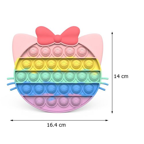 Jouet Anti-Stress En Silicone, Queue De Poisson, Cactus, Arc-En-Ciel