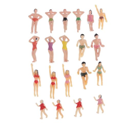 Figurines De Nageurs Miniatures, 20 Pièces, Pour Modélisme 1:50-Générique