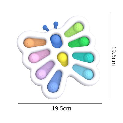 Jouets Sensoriels Anti-Stress Pour Bébé, Flipper En Silicone, Stimule Le Cerveau, Meilleur Cadeau, Jouet Éducatif Pour Enfants Et Adultes