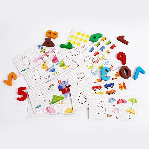 Jouets Éducatifs En Bois Montessori Pour Enfants, Puzzle 3d En Bois, Jouets D'apprentissage Des Maths Pour Tout-Petits De 2 3 4 5 Ans