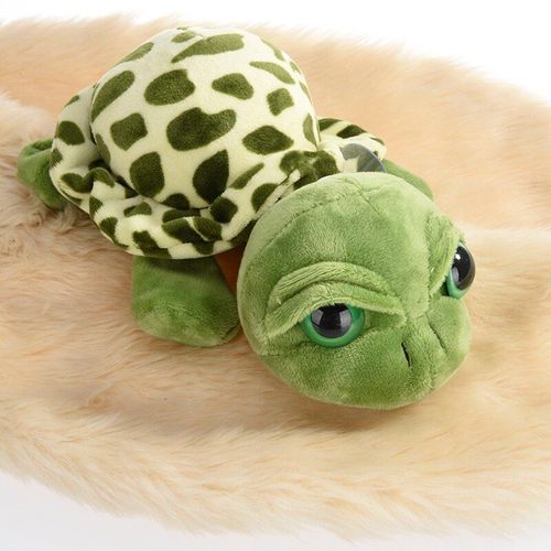 Jouet Animal En Peluche Super Vert Pour Bébé, Tortue Aux Grands Yeux, Tortue, 20cm, Cadeau Pour Bébé, L1g0