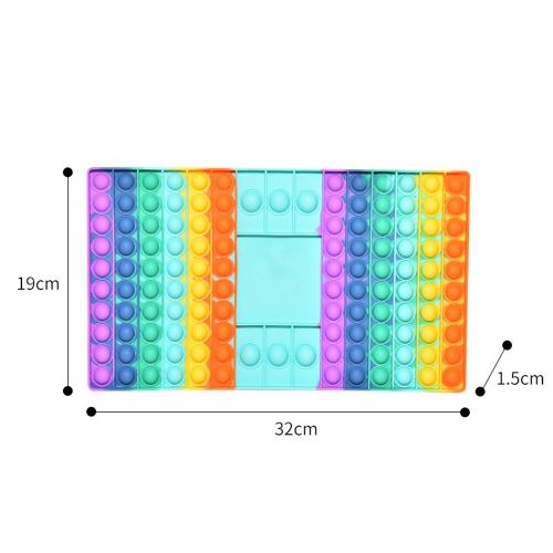 Grand Damier Papillon En Silicone, Jouet À Pression Sensorielle Anti-Stress, Relaxant, Soulage L'Autisme