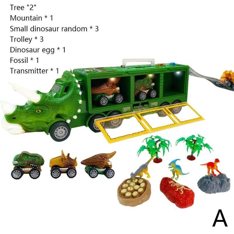 Camion Dinosaure, Jouets De Transport De Camion Avec 6 Jouets De  Dinosaures, Cadeau Parfait Pour Noël