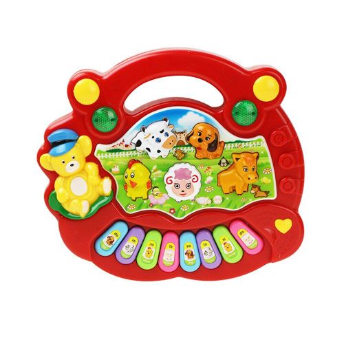 Piano À Sons D'Animaux De Ferme Pour Enfants, Jouet Musical, Clavier, Instruments De Musique Pour Bébés, 1 Pièce