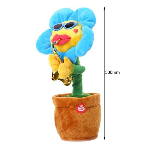 Jouet En Peluche Danse Amusante, Simulation Tournesol, Saxophone En Peluche, Musique, Compatible Bluetooth, Nouveau, 2021