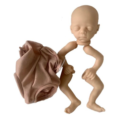 Poupée Reborn En Silicone De 38cm, Corps Entier, Yeux Fermés, Sommeil, Pièces Non Peintes, Non Assemblées, Bricolage