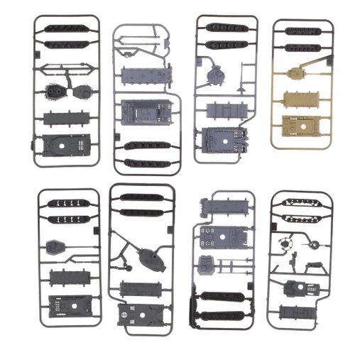 Réservoir De Combat Modèle 1: 144, Lot De 8 Pièces, Casse-Tête Wargame