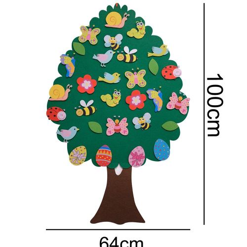 Arbre De Noël En Feutre Pour Bébé, Jouet Montessori, Bricolage, Planche Pour Tout-Petits, Cadeau Pour Garçon Et Fille, Décoration Murale De Porte