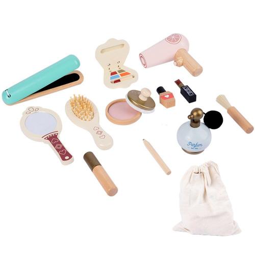 Peintures En Bois Non Toxiques, Ensemble De Jeu De Maquillage De Princesse Avec Sac De Rangement Pour Enfants, Cadeau De Noël