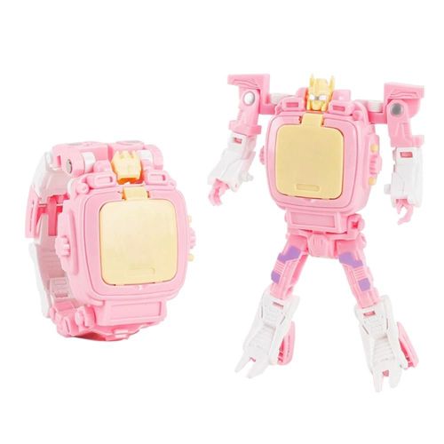 Montre Robot Électronique Pour Enfants, Jouet Innovant À Déformation De Dessin Animé