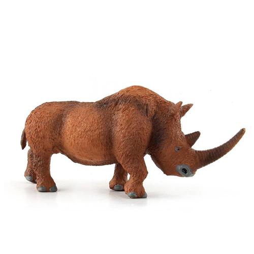 Figurine De Zoo En Pvc, Jouet De Simulation D'Animaux, Rhinocéros Laineux, Jolis Modèles D'Animaux, Jouets D'Action, Cadeau Pour Enfants