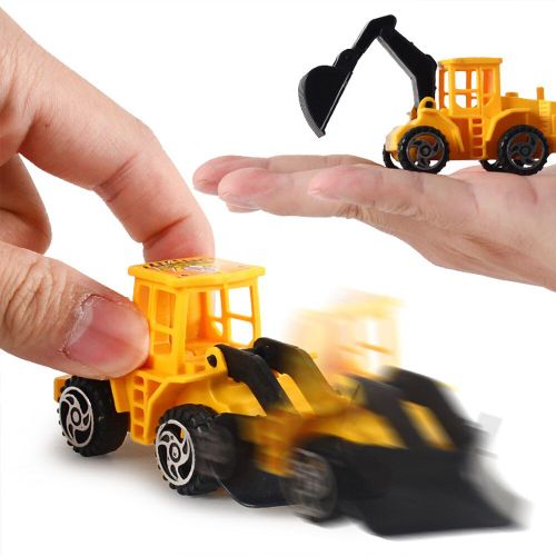 Mini Modèle De Voiture D'ingénierie Pour Garçon, 6 Pièces, Jouet, Véhicule, Pelleteuse, Camion À Roulettes
