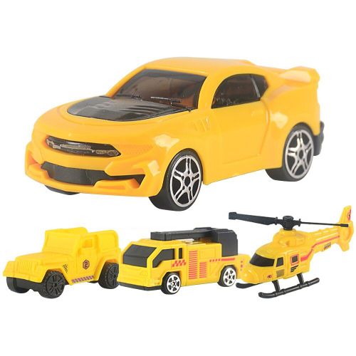 Modèle De Voiture De Simulation Classique Pour Enfants, Camion À Benne, Pelleteuse, Jouet, Lot De 4 Pièces