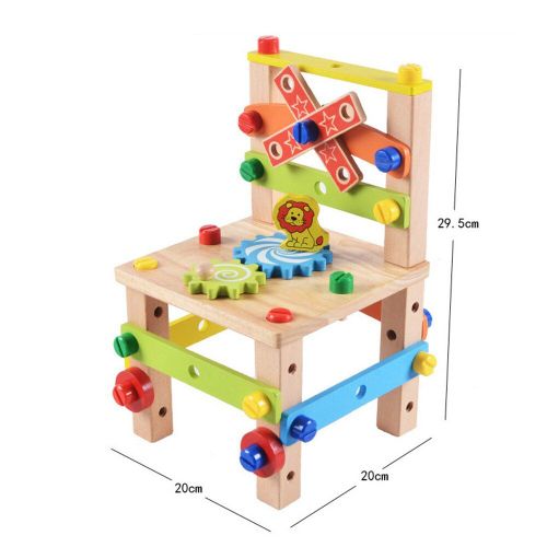 Outil De Combinaison D'Écrou Pour Bricolage, Chaise D'Assemblage En Bois Pour Bébé, Bricolage Préscolaire