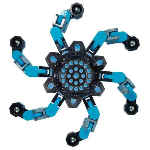Gyro Robot Anti-Stress Pour Enfants, Jouet Déformable, Chaîne Du Bout Des Doigts, Kit De Jeu De Puzzle