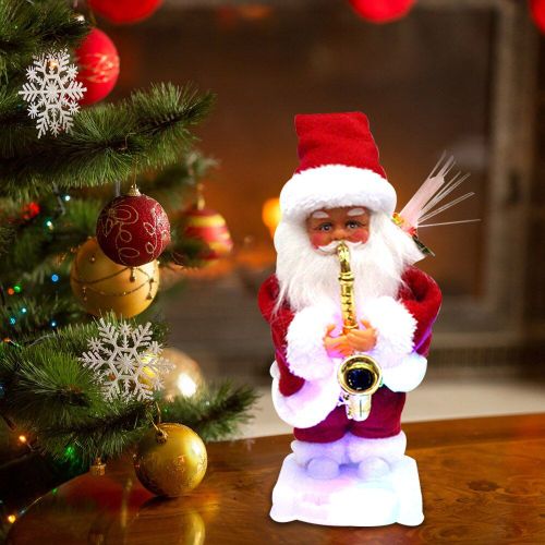 Jouet Électrique De Noël Pour Enfants, Père Noël, Saxophone, Musique, Jouet Rotatif Inversé, Cadeau De Vacances, Ornement, Fournitures De Maison