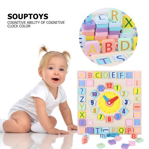 Jouets Multifonctions Pour Bébé, Horloge En Bois, Jeu Montessori, Blocs De Construction Perlés, Addition Numérique, Jouets Mathématiques