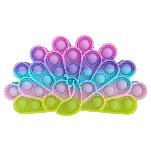 jeu en forme de paon pour enfants et adultes, bulle sensorielle, autisme, besoins spéciaux, anti-Stress