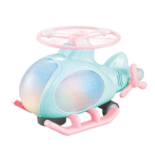Mini Hélicoptère Électrique À Rotation De 360 Degrés, Modèle D'avion Universel À Piles Avec Musique Légère, Dessin Animé, Jouet Pour Enfants