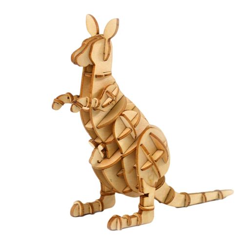 Puzzle 3d En Bois Pour Enfant, Découpe Au Laser, Bricolage D'Animaux, Rhinocéros, Modèle D'Assemblage, Kits Artisanaux En Bois, Décoration De Bureau