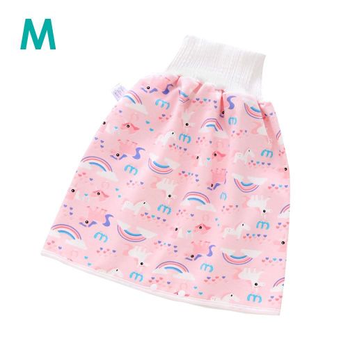Jupe D'Entraînemenent En Coton Pur, Couche Taille Haute Pour Bébé, Imperméable Contre L'Urine