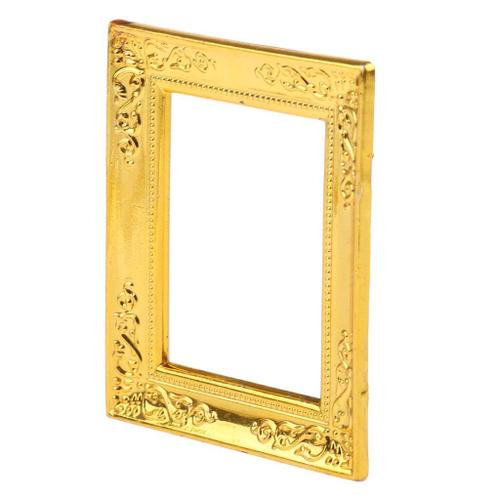 Miroirs Encadrés Dorés, Style Européen, Jouet Bricolage Pour Maison De Poupée, Diy, 1/12