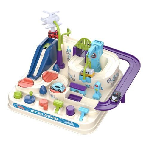Voiture Éducative Pour Enfants, Jouets Pour Garçons, Jeux De Table, Jeu Sur Piste, Aventure, Train Mécanique, Parking, Cadeaux De Noël