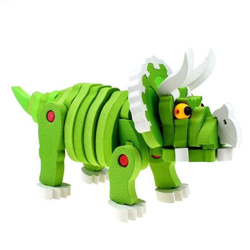 Kit De Construction De Maquettes D'animaux De Dessin Animé, Jouets À Assembler Dinosaure Eva 3d, Puzzle Pour Enfants, Jouet Éducatif Fait À La Main