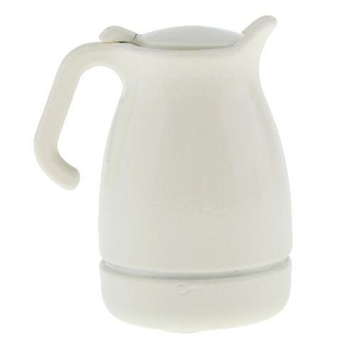 Maison De Poupées Miniature Échelle 1:12, Accessoire De Cuisine À L'Ancienne, Bouilloire En Métal-Beige