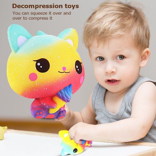 Jouets De Chat De Crème Glacée À Rebond Lent, Anti-Stress En Pu, Jouets Sensoriels Pour Enfants Adultes