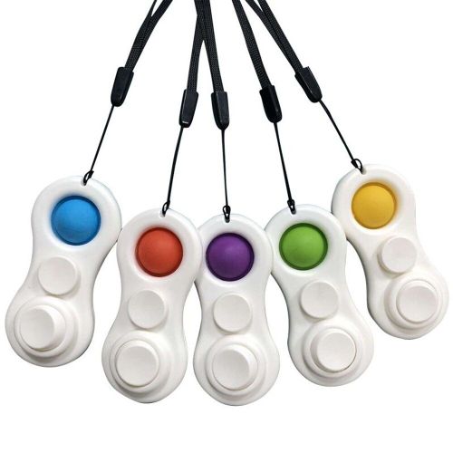 Porte-Clés À Bulles Pour Enfants, Gradateur, Fidget Spinner, Pendentif Gyro Bébé, Jouet Sensoriel Éducatif Précoce Pour Adultes