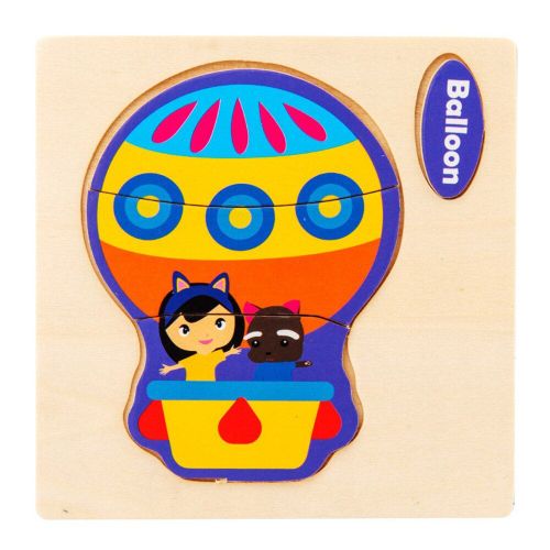 Jouets en bois pour bébés, puzzle en 3D, motifs animaux, jouet éducatif, apprentissage des formes pour les tout-petits, favorise le développement du cerveau