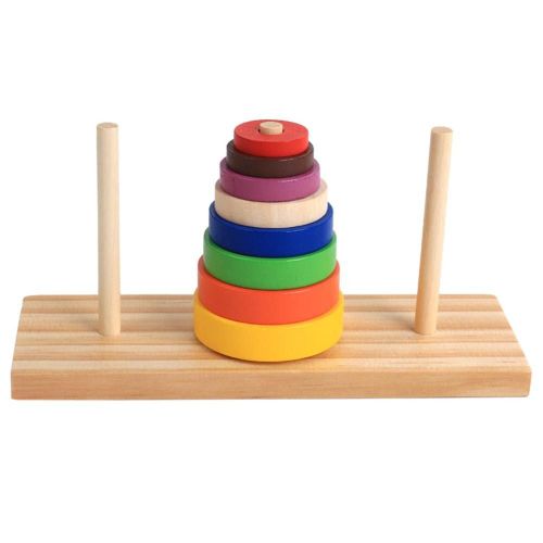Tour D'empilage De Puzzle En Bois Pour Enfants, Jouets Éducatifs, Pour L'apprentissage Des Mathématiques, Méthode Montessori