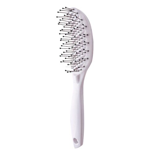 Peigne De Massage Du Cuir Chevelu, Outil De Coiffure Incurvé, Antistatique, Brosse De Coiffure Humide Et Sèche Pour Salon De Maison