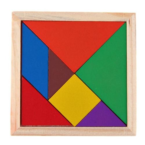 Puzzle En Bois Pour Enfants, Jouets Pour Enfants, Planche De Puzzle Tetris Rectangulaire, Forme Géométrique 3d, Bricolage, Jouet Éducatif