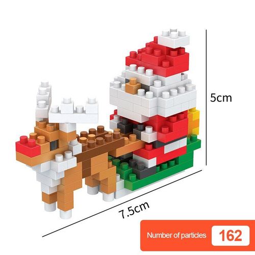 Blocs De Construction De Noël Pour Enfants, Nouvel Arrivage, Figurines De Bonhomme De Neige, Ours, Mini Briques, Cadeau De Noël