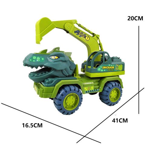 Voiture Jouet Dinosaure Transport Camion Jouets Tirer, Grand Véhicule D'ingénierie Modèle Jouet Éducatif Cadeau Pour Enfants Garçons
