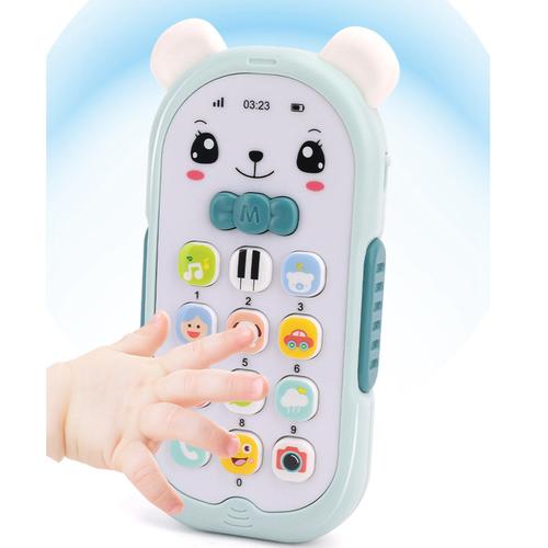 Jouet De Téléphone Portable Éducatif Pour Bébé, Cadeau D'apprentissage, Pour Garçon Et Fille De 1 À 2 Ans, Avec Son Et Musique