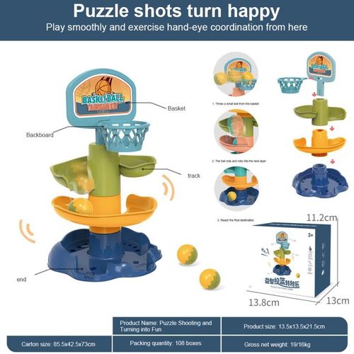Clochette À Boule Roulante Pour Tout-Petit, Puzzle, Hochets, Tour D'Apprentissage Pour Bébé, Jouets Éducatifs Pour Enfants De 24 Mois