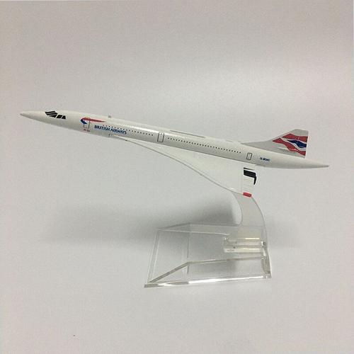 Modèle D'avion Concorde En Métal Moulé, 1:400, Royaume-Uni, France, Jouet, Collection Cadeau