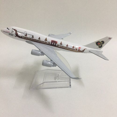 Modèle D'Avion Tutu 16cm, Bateau Dragon Thaïlandais, Avion Modèle 1: 747 En Métal Moulé, Jouets D'Avion