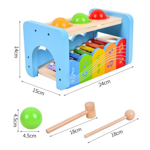Piano À Main En Bois 2 En 1 Pour Bébé, Jouet Amusant, Éducatif, Musical, Cadeau Pour Enfant